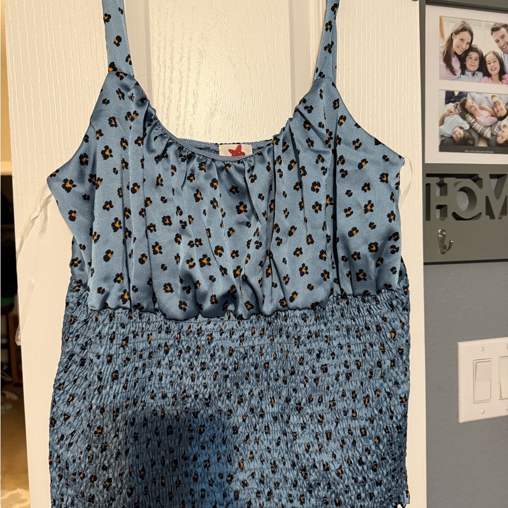 Source Unknown Blue Floral Camisole
